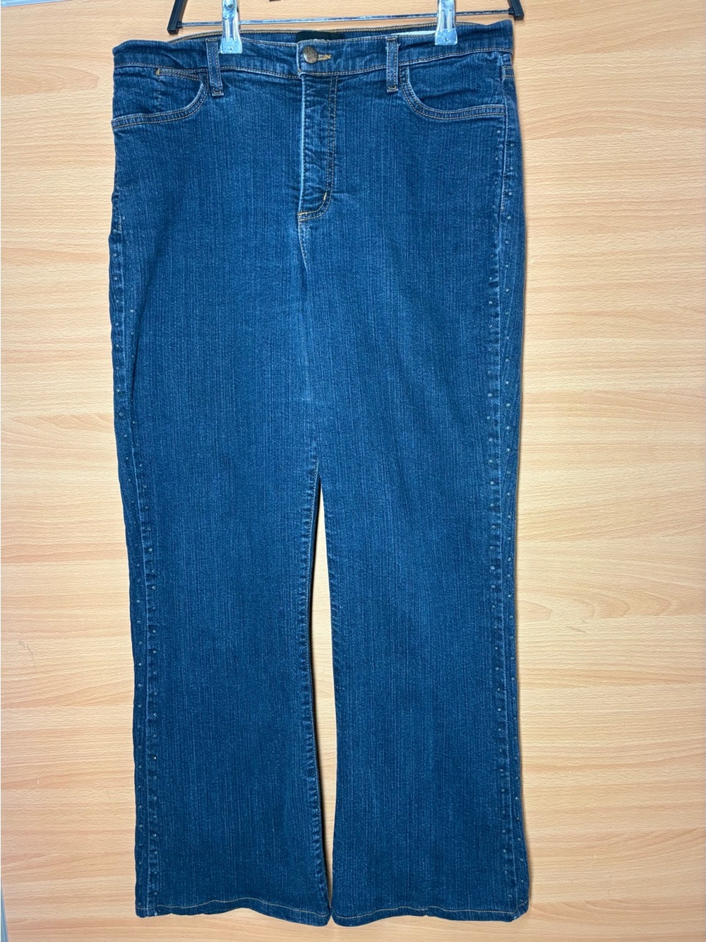 NYDJ Dark Blue Stretch Flare Jeans, size 12